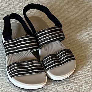 Clarks Striped Sandals